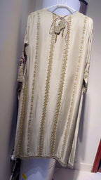 Ivory Gold Embroidered Formal ( Heavy Formal Dress )